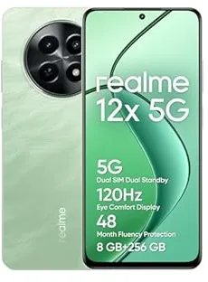 realme 12x 16,9 cm (6.67") Double SIM Android 14 5G USB Type-C 8 Go 256 Go 5000 mAh Vert