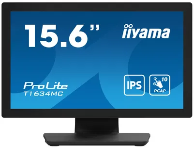 iiyama ProLite T1634MC-B1S écran plat de PC 39,6 cm (15.6") 1920 x 1080 pixels Full HD LED Écran tactile Noir