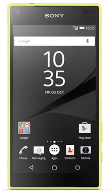 Sony Xperia Z5 Compact 11,7 cm (4.6") SIM unique Android 5.1 4G Micro-USB 2 Go 32 Go 2700 mAh Jaune