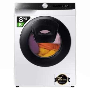 Samsung WW80T554DAE machine à laver Charge avant 8 kg 1400 tr/min Blanc