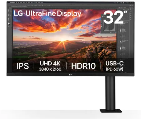 LG 32UN880K-B écran plat de PC 80 cm (31.5") 3840 x 2160 pixels 4K Ultra HD LCD Noir