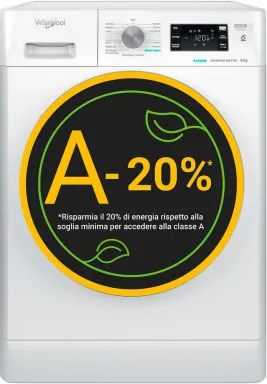Whirlpool FFB 848 BSV IT machine à laver Charge avant 8 kg 1400 tr/min Blanc