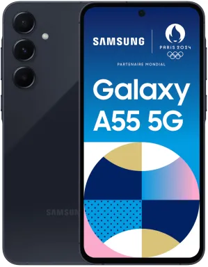 Samsung Galaxy A55 5G 16,8 cm (6.6") Double SIM hybride Android 14 USB Type-C 8 Go 256 Go 5000 mAh Marine