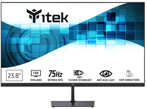 itek GWF écran plat de PC 60,5 cm (23.8") 1920 x 1080 pixels Full HD LED Noir