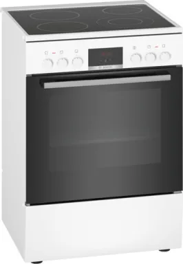 Bosch Serie 4 HKR39I120 four et cuisinière Electrique Plaque avec zone à induction Noir, Blanc A