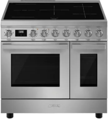 Smeg Master CUISINIERE CPF92IMX Cuisinière Electrique Plaque avec zone à induction Acier inoxydable A