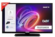 Telefunken TE24550B42V2E TV 61 cm (24") HD Smart TV Noir 220 cd/m²