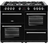 Belling Farmhouse 110 DFT Cuisinière Electrique Gaz Noir