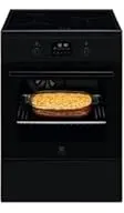 Electrolux LKI648944K four et cuisinière Electrique Plaque avec zone à induction Noir