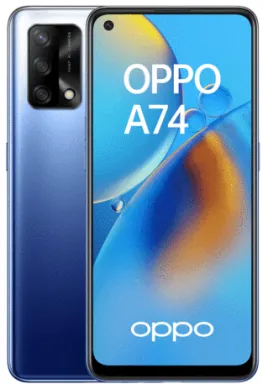 OPPO A74 16,3 cm (6.43") Double SIM Android 11 4G USB Type-C 4 Go 128 Go 5000 mAh Bleu