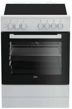 Beko FSE67100GWS four et cuisinière Electrique Plaque avec zone à induction Blanc A