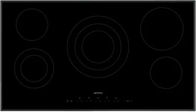 Smeg SE395ETB plaque Noir Intégré 90 cm Céramique 5 zone(s)