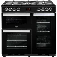 Belling Cookcentre 90DFT Cuisinière Electrique Gaz Noir