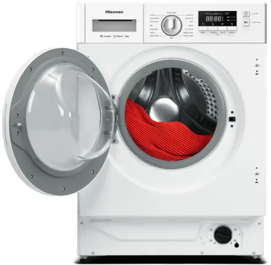 Hisense WF3M841BWIES machine à laver Charge avant 8 kg 1400 tr/min Blanc