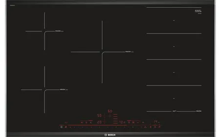 Bosch Serie 8 PXV875DV1E plaque Noir Intégré 82 cm Plaque avec zone à induction 5 zone(s)