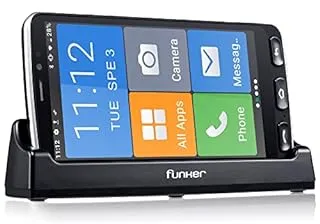 Funker E500i Easy Smart 14 cm (5.5") Double SIM Android 10 4G USB Type-C 1 Go 16 Go 2400 mAh Noir