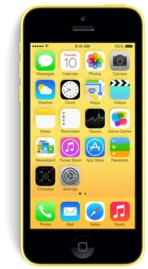 Apple iPhone 5c 10,2 cm (4") SIM unique iOS 7 4G 32 Go Jaune