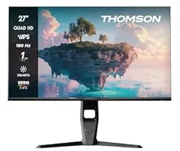 Thomson M27QG5Y14 écran plat de PC 68,6 cm (27") 2560 x 1440 pixels Quad HD LED Gris