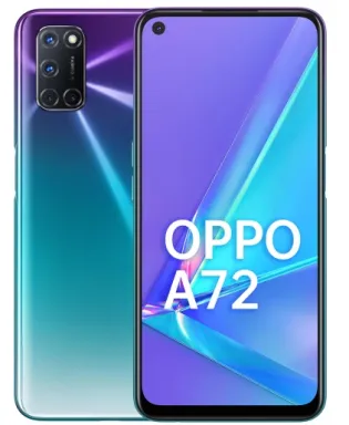 OPPO A72 16,5 cm (6.5") Double SIM Android 10 4G USB Type-C 4 Go 128 Go 5000 mAh Violet, Turquoise