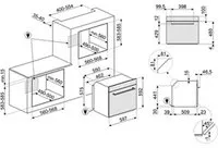 Smeg SF6400S1PZB four 65 L Noir