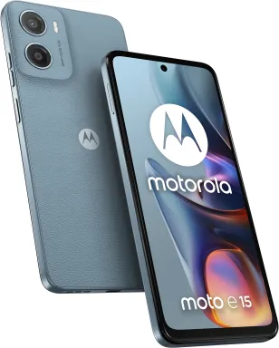 Motorola moto e15 16,9 cm (6.67") Double SIM Android 14 Go edition 4G USB Type-C 2 Go 64 Go 5200 mAh Bleu