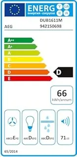 AEG DUB1611M Encastrée Acier inoxydable 240 m³/h D