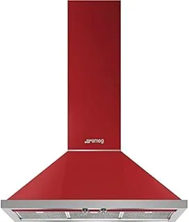 Smeg KPF9RD hotte Montée au mur Rouge 781 m³/h A+