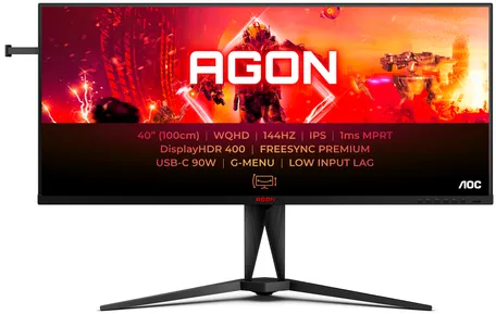 AOC AGON 5 AG405UXC écran plat de PC 100,3 cm (39.5") 3440 x 1440 pixels Wide Quad HD LCD Noir