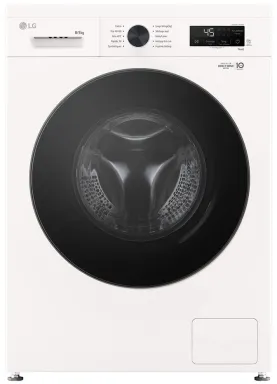 LG F854B16WHS machine à laver avec sèche linge Pose libre Charge avant Blanc E