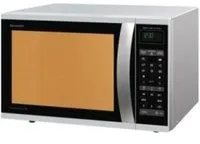 Sharp Home Appliances R-971INW Argent, Acier inoxydable Micro-onde combiné Comptoir 40 L 1050 W