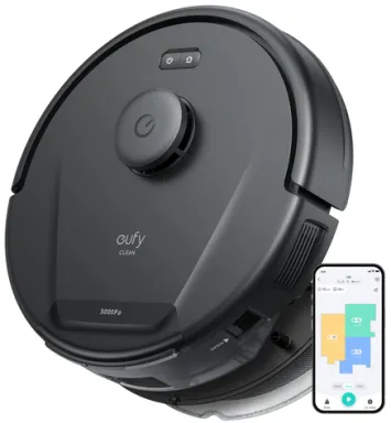 Eufy Clean L60 Hybrid robot aspirateur 0,35 L Sans sac Noir