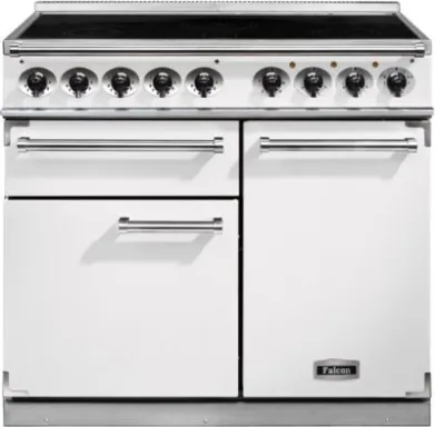 Falcon 1000 Deluxe Cuisinière Electrique Plaque avec zone à induction Blanc A