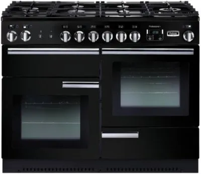 Falcon Professional+ 110 Cuisinière Electrique Gaz Noir, Chrome A