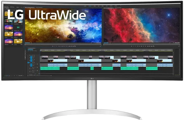 LG 38WP85C-W écran plat de PC 96,5 cm (38") 3840 x 1600 pixels UltraWide Quad HD+ LED Blanc