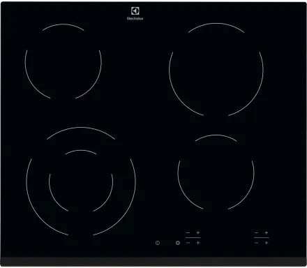 Electrolux EHF6241FOK Noir Intégré 60 cm Céramique 4 zone(s)