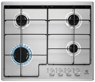 Electrolux EGS6424X Acier inoxydable Intégré 59.5 cm Gaz 4 zone(s)