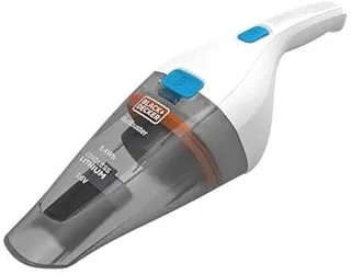 Black & Decker NVC115JLEW aspirateur de table Gris, Blanc Sans sac