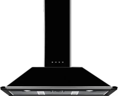 Smeg KT100BLE hotte Montée au mur Noir 787 m³/h A