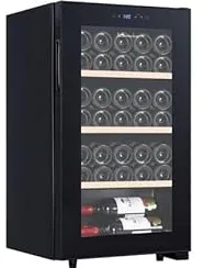 La Sommelière LS36BLACK refroidisseur à vin Refroidisseur de vin compresseur Pose libre Noir 36 bouteille(s)