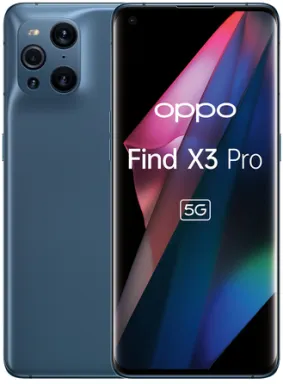 OPPO Find X3 Pro 17 cm (6.7") Double SIM ColorOS 11.2 5G USB Type-C 12 Go 256 Go 4500 mAh Bleu