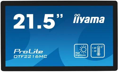 iiyama ProLite OTF2216MC-B1 écran plat de PC 54,6 cm (21.5") 1920 x 1080 pixels Full HD Écran tactile Noir