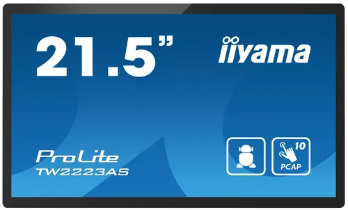 iiyama ProLite TW2223AS-B2 écran plat de PC 54,6 cm (21.5") Full HD Écran tactile Noir