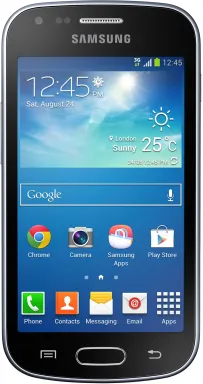 Samsung Galaxy Trend Plus GT-S7580 10,2 cm (4") SIM unique Android 4.2 3G Micro-USB B 0,75 Go 4 Go 1500 mAh Noir