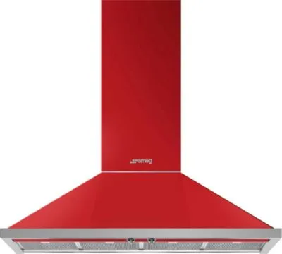 Smeg KPF12RD hotte Montée au mur Rouge 777 m³/h A+