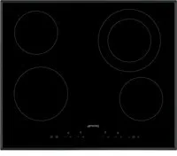 Smeg Universal SE364ETB plaque Noir Intégré 60 cm Céramique 4 zone(s)