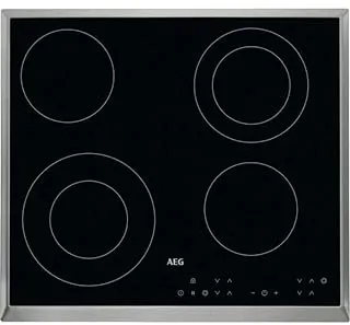 AEG HK634021XB Noir Intégré 56 cm Céramique 4 zone(s)