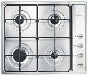 Smeg S64S plaque Acier inoxydable Intégré 60 cm Gaz 4 zone(s)