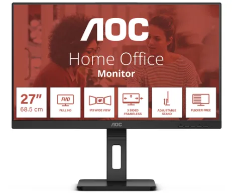 AOC E3 27E3QAF LED display 68,6 cm (27") 1920 x 1080 pixels Full HD Noir