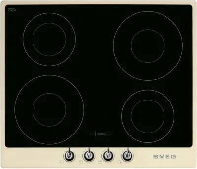 Smeg Victoria SI964PM plaque Crème Intégré 60 cm Plaque avec zone à induction 4 zone(s)