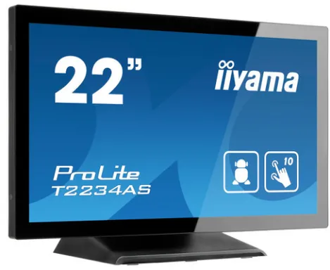 iiyama ProLite T2234AS-B1 écran plat de PC 54,6 cm (21.5") 1920 x 1080 pixels Full HD Écran tactile Multi-utilisateur Noir